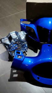 batok depan belakang honda karisma x karisma D 125 plus reflektor sein warna biru kualitas terjamin