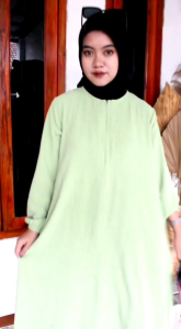 LEA MIDI Dress brand IJTIHAD bahan Crinkle air flow