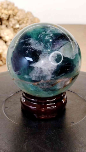 Natural High Grade Fluorite Crystal Ball Ornament SF12 #Crystal Ball #home decor