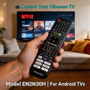 Replacement For HISENSE ANDROID SMART TV REMOTE CONTROL EN2N30H SUITABLE FOR 43E6G 50E6G 55E6G 65E6G32A4000G 40A4000G 43A4000G..