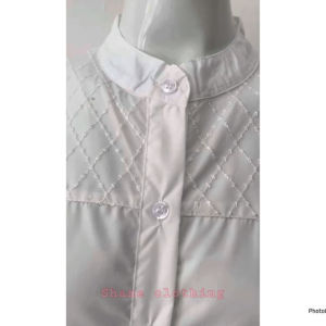 SHANE CLOTHING: Tunik Lace Bruket Putih & Desain Wajik Elegan