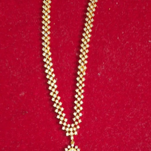 Womens Diamond replica  Long Beaded  Necklace Gold Tone Fashion Jewelry