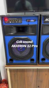AKATRON PRO 12 INCH SUPER BASS - SPEAKER AKTIF BLUETOOTH KARAOKE MICROPHONE SUBWOOFER SOUND BESAR MURAH