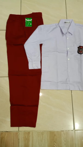 SETELAN SERAGAM SEKOLAH SD MERAH PUTIH LAKI LAKI LENGAN PANJANG-SATU STEL SERAGAM SD