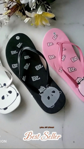 SANDAL JEPIT RUMAHAN MOTIF PANDA SANDAL WANITA