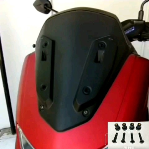 Paket 4 set Original set baut plus mur karet tameng nmax 155  kedok VISOR nmax cover depan