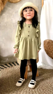Tunik Anak Smilee Hamida Size 1-5 Tahun - Atasan Panjang Anak Blouse Anak Tunik Hamida Anak Baju Anak Perempuan