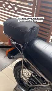 Tas Motor Lengkap Dengan Cover Waterproof & Behel Planger All Honda