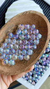 10pcs manik luxury bulat 12mm uv clear transparan