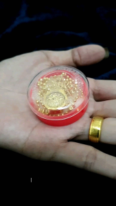 สร้อยคอ เม็ดกลมตัดเหลี่ยม 2.5มิล พร้อมจี้หลวงพ่อโสธร เกรดพรีเมี่ยม งานทน สวยเล่นไฟ ฟรีตลับและตะขอสำรอง มงคล ผูหญิง