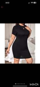 BASIC DRESS - Plus Size Dress Basic Dress Plus Size Round Neck Dress Plus Size Midi Dress Plus Size