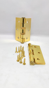 Engsel pintu Rumah Engsel Jendela Warna Kuning emas 3"x2.5"engsel jendela Tebal Engsel Pintu Rumah .