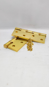 Engsel Pintu Rumah Warna Kuning Emas 4\"X3 Bahan Bagus Tebal High Quality Hinge Gp Gold