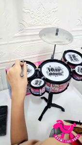 ROCK DRUM karakter mainan drum Jazz musik mainana edukasi anak drum mainan anak laki laki kado anak