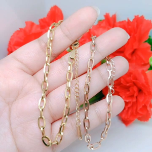 Gelang Tangan Rantai Wanita Prhiasan Titanium Premium Cocok Untuk Harian