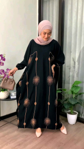 Kaftan Motif Matahari Rayon Tebal Jumbo Ld 180 cm