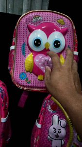 Tas LABUBU Tas Sekolah Ransel Anak PAUD Ber Led Motif Perempuan Fashion