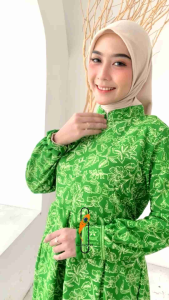 GAMIS FATAYAT NU TERBARU SERAGAM PENGAJIAN WANITA NU SANWOS PREMIUM MAYUNG REMPEL JUMBO MODERN
