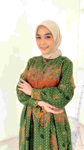 SERAGAM MUSLIMAT NU WANITA TERBARU 2025 GAMIS PENGAJIAN SEMI SUTERA JUMBO PREMIUM EKSKLUSIF
