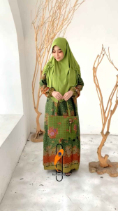 GAMIS MUSLIMAT NU SEMI SUTERA TANPA KARET PINGGANG SERAGAM NU SEMISUTERA PREMIUM EKSKLUSIF