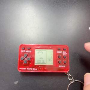 00947 Keyring Konsol Game Transparan 1pc Fun Hias Liontin Konsol Game Genggam Bel Kecil Gantungan Kunci