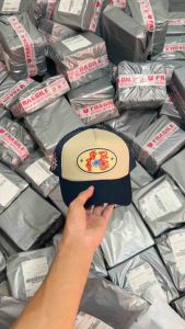 TRUCKER HAT PHANTOM - CREAM NAVY DEEPNEVE TOPI JARING
