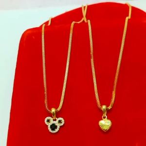 Kalung Anak Liontin Perak 925 Lapis Mas