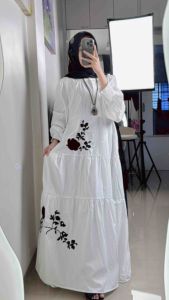 LC1761 Premium Oversized Dress Fashion Korea Terbaru