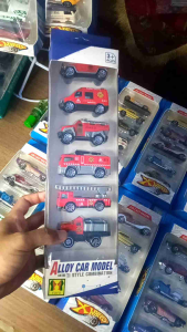 Diecast Mobil Pemadam Polisi Bahan Metal Alloy isi 5/6 pcs mobil murah