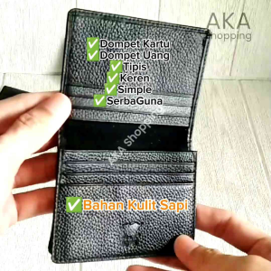 [DK DKL] Dompet Kartu Dompet Uang Mini Card Holder ATM Dompet Simple Tipis Keren Awet Bahan Kulit Sapi