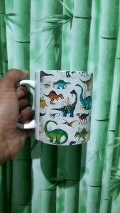 Mug Gelas Cangkir Bright Dinosaurs