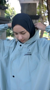 Jas Hujan Gamis Premium CREZZIDA Paling Murah BAHAN PVC.0.25 BEST QUALITY ANTI REMBES