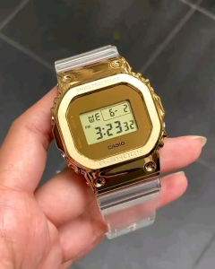 Jam Tangan Digital G Shock GM-5600: Case Stainless Auto Light & Aktif World Time