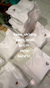 Kaos Oblong Bayi Salur Warna