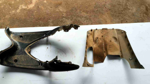 แผ่นรองเท้า เฟรม*ได้2ชิ้น* รุ่น yamaha ฟีโน่ คาบู แท้ติดรถ ของแท้100% มือ2 พร้อมใช้งาน #ถ่ายของจริงตรงปก #ขอคนรับได้