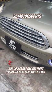 Mini Cooper R55 R56 front HEADLAMP headlight head lamp light bar led projector 2006 2007 2008 2009 2010 2011 2012 bodykit body kit
