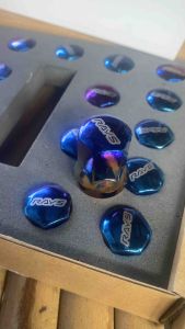 น๊อตไทเทเบอร์ 17 ไม่ลอกไม่ดำ เกลียว 1.5