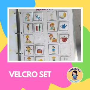 Interactive Velcro Worksheet | Busy Book - Match It