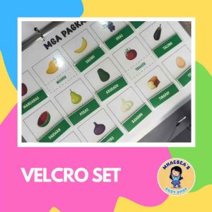 Interactive Velcro Worksheet | Busy Book - Iba’t Ibang Pagkain (Filipino-English Translations)