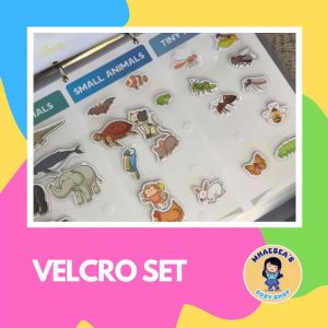 Interactive Velcro Worksheet | Busy Book - Size of Animals