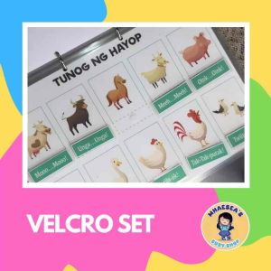 Interactive Velcro Worksheet | Busy Book - Tunog ng Hayop
