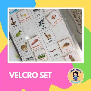 Interactive Velcro Worksheet | Busy Book - What Animals Eat?