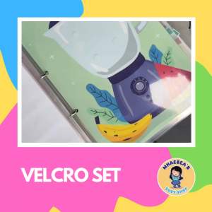 Interactive Velcro Worksheet | Busy Book - Fruit Shake