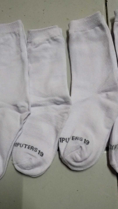 6 Pasang Kaos Kaki Sekolah Anak TK PAUD SD Polos Putih Panjang