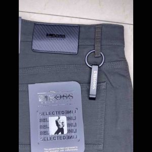 Jeans Stretch BIG SIZE Pria BOSS SELECTION Katun Warna ABU-ABU - RegularFit