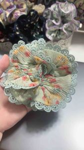 ยางรัดผมสไตล์เกาหลี A one ยางรัดผมขอบลูกไม้ 🌻🌼🌸