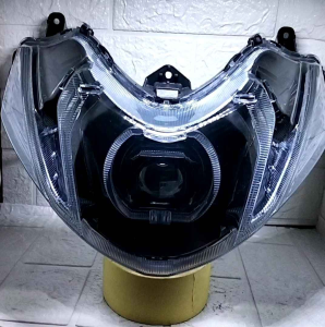 Reflektor Lampu Depan Yamaha Mio M3 dan Mio z Model Custom Biled Matrix X1 45inch Cahaya Super Terang Sein Lazy