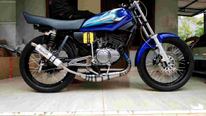 Knalpot YKJ PDK SERPICO RX King Plat Besi Las Argon Super Garing Mudah Disetting Atas Bawah Bertenaga Original YKJ RAcing Istimewa