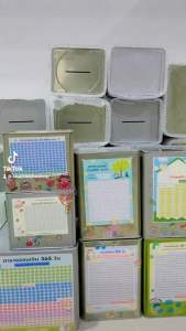 กระปุกออมสินปี๊ป ฟรีตารางออม 2 แผ่น (1 หมื่นและ 3 หมื่น) +สติ๊กเกอร์ กระปุกออมสินปี๊ป ปี๊ปออมสิน แบบเปิดไม่ได้เหมาะกับท่านที่เก็บเงินไม่อยู