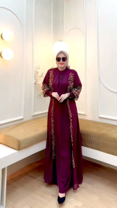 DRESS GAMIS OUTER MODE DIANYA VOL 3 TERBARU BY ALODY 100%ASLI REAL ADA MODE YARA FATIMAH